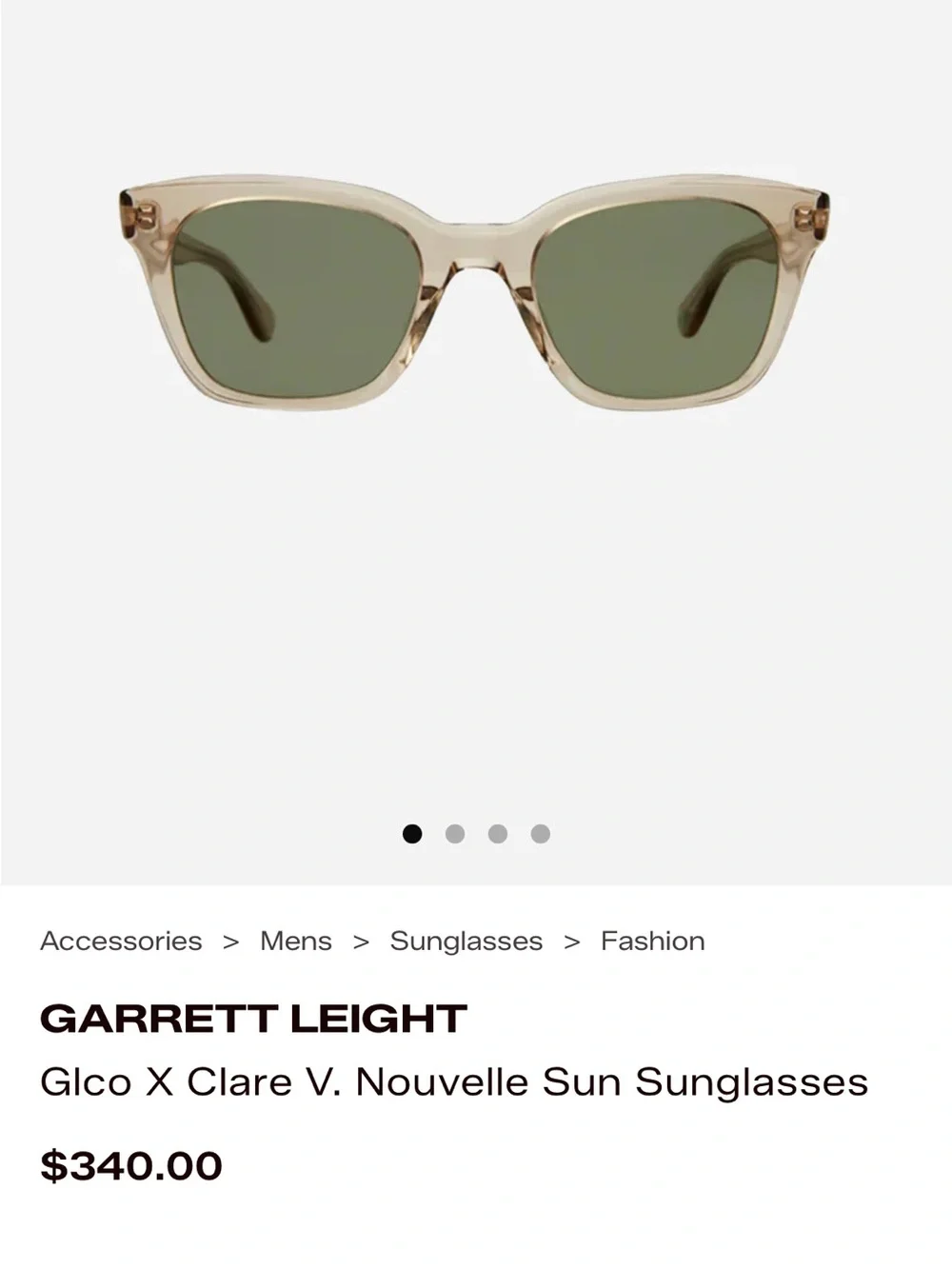 Garrett alright x Clare V Nouvelle Sun Sunglasses